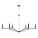 Capital Lighting - 450661BI - Six Light Chandelier - Grady - Black Iron