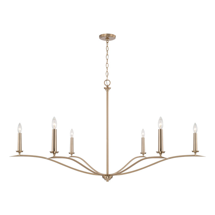 Capital Lighting - 450661MA - Six Light Chandelier - Grady - Matte Brass