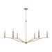 Capital Lighting - 450661MA - Six Light Chandelier - Grady - Matte Brass