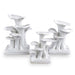 Currey and Company - 1200-0746 - Sculpture - Ivory/Purple Blue Drip