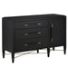 Currey and Company - 3000-0250 - Chest - Verona - Black Lacquered Linen/Champagne