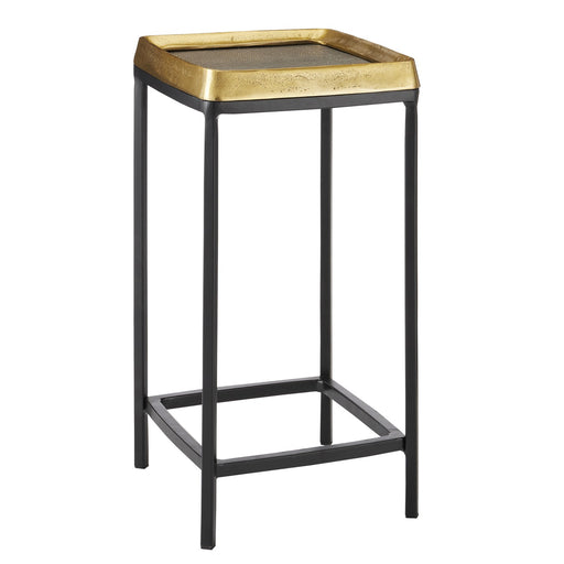 Currey and Company - 4000-0149 - Accent Table - Tanay - Antique Brass/Graphite/Black