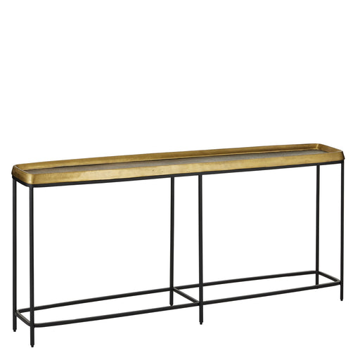 Currey and Company - 4000-0150 - Console Table - Tanay - Antique Brass/Graphite/Black