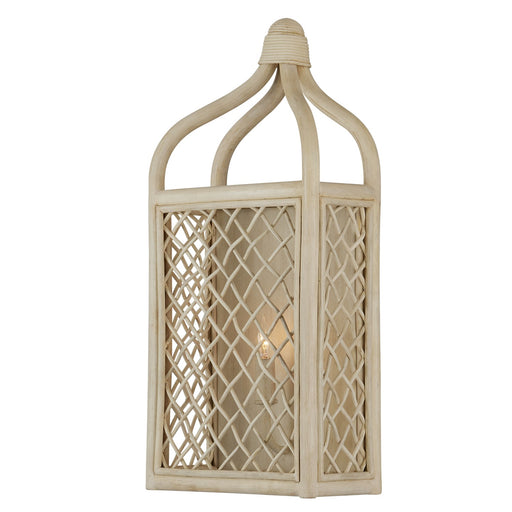 Currey and Company - 5000-0233 - One Light Wall Sconce - Wanstead - Bleached Natural/Antique Pearl