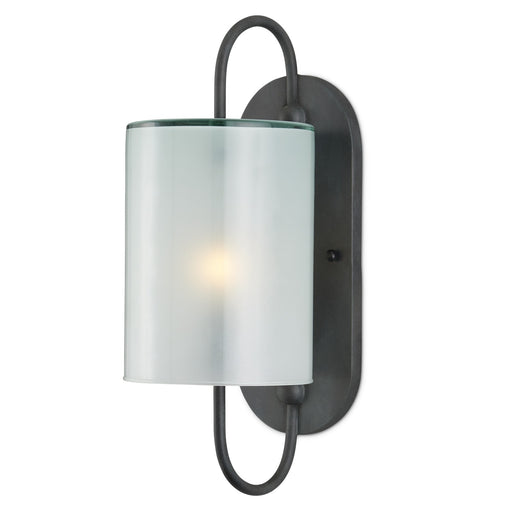 Currey and Company - 5800-0023 - One Light Wall Sconce - Glacier - Antique Bronze/Frosted White