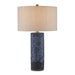 Currey and Company - 6000-0821 - One Light Table Lamp - Polka Dot - Reactive Blue/Polished Brass