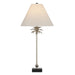 Currey and Company - 6000-0860 - One Light Table Lamp - Palmyra - Polished Nickel/Black