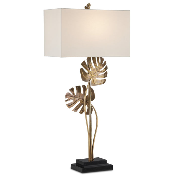 Currey and Company - 6000-0881 - One Light Table Lamp - Heirloom - Antique Brass/Black