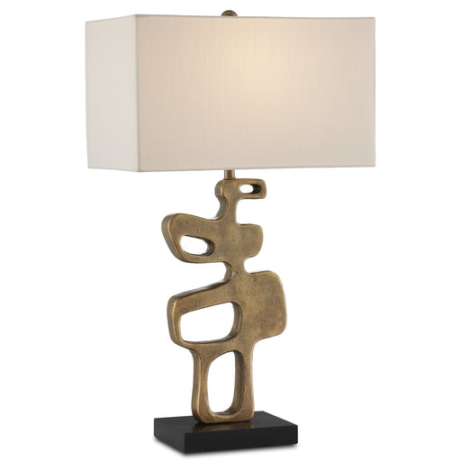 Currey and Company - 6000-0884 - One Light Table Lamp - Mithra - Antique Brass/Black