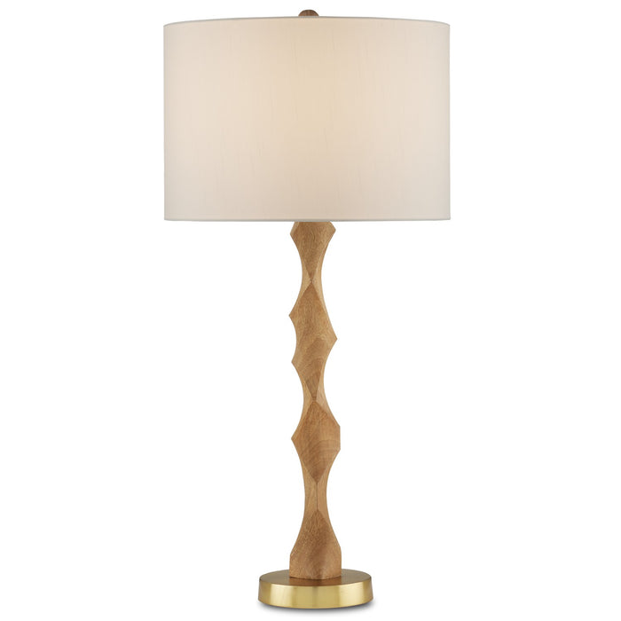 Currey and Company - 6000-0894 - One Light Table Lamp - Sunbird - Natural/Brass