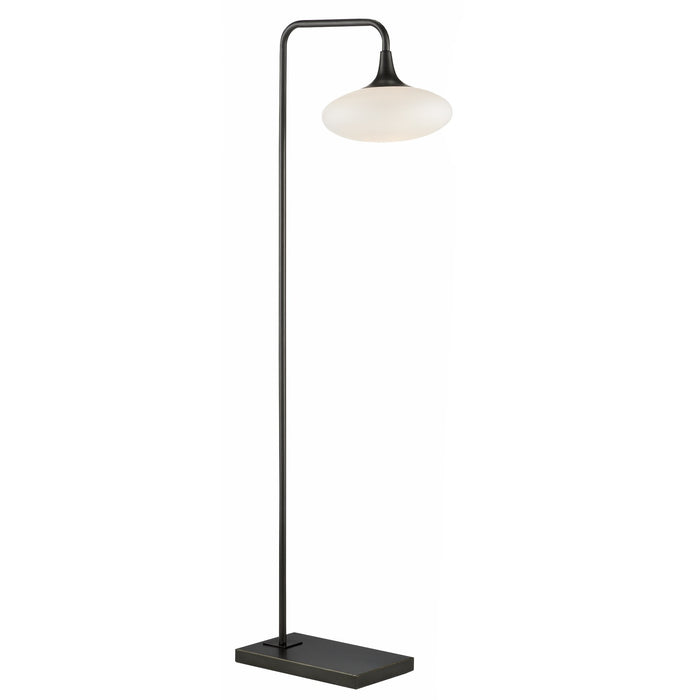 Currey and Company - 8000-0131 - One Light Floor Lamp - Solfeggio - Oil Rubbed Bronze/Opaque White