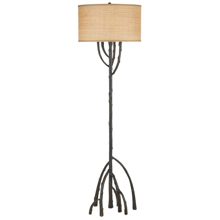 Currey and Company - 8000-0142 - One Light Floor Lamp - Mangrove - Bronze