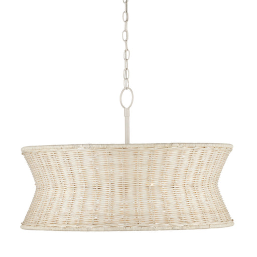 Currey and Company - 9000-0992 - Four Light Chandelier - Phebe - Bleached Natural/Vanilla