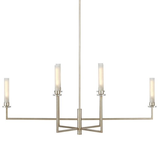 Currey and Company - 9000-1093 - Six Light Chandelier - Courante - Champagne/Frosted White