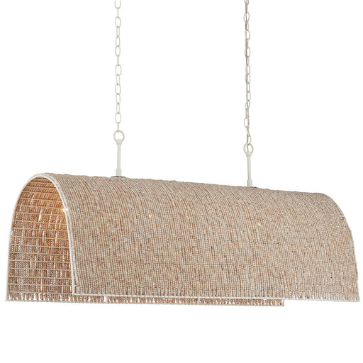 Currey and Company - 9000-1095 - Seven Light Chandelier - Aztec - Whitewash/White