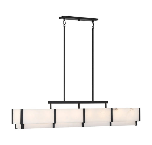 Savoy House - 1-2332-8-50 - Eight Light Linear Chandelier - Orleans - Black Cashmere