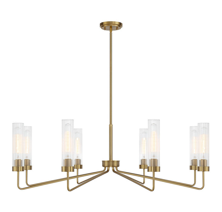 Savoy House - 1-8860-8-322 - Eight Light Chandelier - Baker - Warm Brass