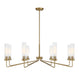 Savoy House - 1-8860-8-322 - Eight Light Chandelier - Baker - Warm Brass