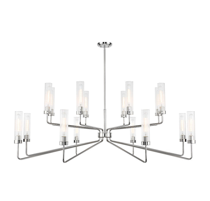 Savoy House - 1-8862-16-109 - 16 Light Chandelier - Baker - Polished Nickel