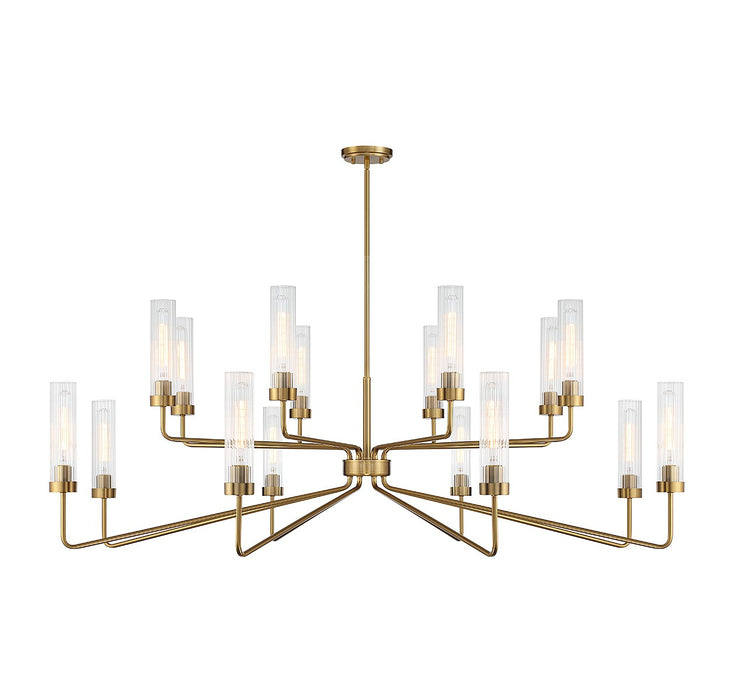 Savoy House - 1-8862-16-322 - 16 Light Chandelier - Baker - Warm Brass