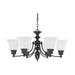 Nuvo Lighting - 60-6042 - Six Light Chandelier - Empire - Mahogany Bronze