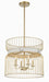 Minka-Lavery - 3394-754 - Four Light Pendant - Park Slope - Nouveau Gold