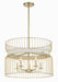 Minka-Lavery - 3395-754 - Five Light Pendant - Park Slope - Nouveau Gold