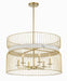 Minka-Lavery - 3396-754 - Six Light Pendant - Park Slope - Nouveau Gold