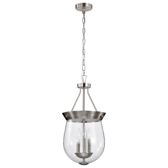 Nuvo Lighting - 60-7802 - Three Light Pendant - Boliver - Brushed Nickel