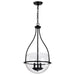 Nuvo Lighting - 60-7820 - Three Light Pendant - Amado - Matte Black