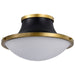 Nuvo Lighting - 60-7906 - Three Light Flush Mount - Lafayette - Matte Black