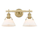 Golden - 3306-BA2 BCB-OP - Two Light Bath Vanity - Orwell BCB - Brushed Champagne Bronze