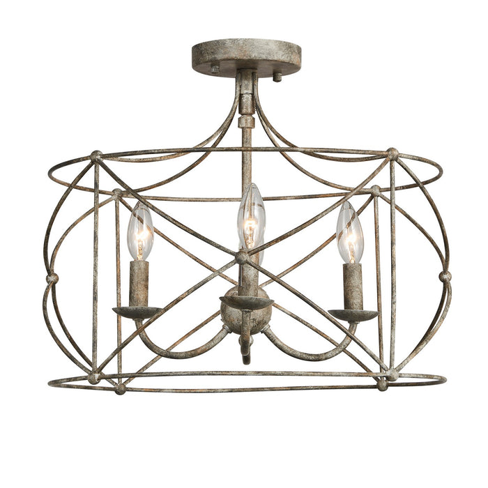 Terracotta Designs - F23103-4 - Four Light Flush Mount - Selah - Washed Gray