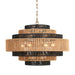 Terracotta Designs - H23102-6 - Six Light Chandelier - Zissel - Matte Black