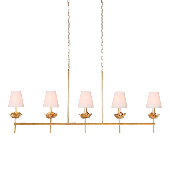 Terracotta Designs - H23107-5G - Five Light Chandelier - Rosalba - Gold Leaf