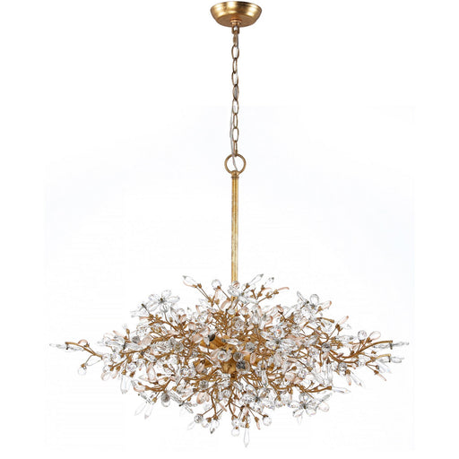 Terracotta Designs - H23108-8 - Eight Light Chandelier - Ludovica - Gold Leaf