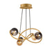 ET2 - E24185-148GLD - LED Chandelier - Planetary - Gold