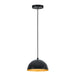 ET2 - E24900-GBGLD - LED Pendant - Hemisphere - Gloss Black / Gold