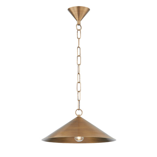 Troy Lighting - F1915-PBR - One Light Pendant - Midvale - Patina Brass