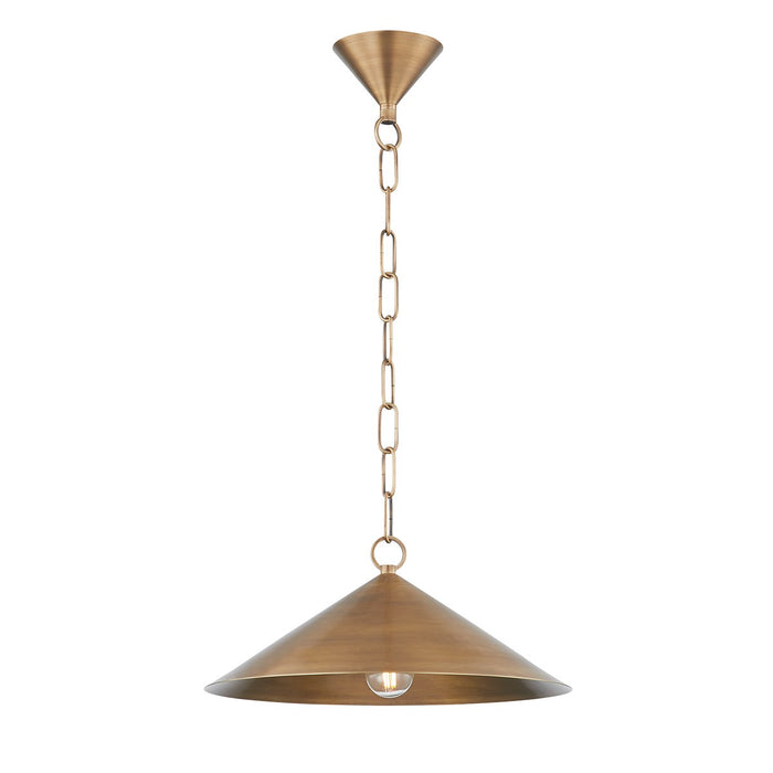 Troy Lighting - F1915-PBR - One Light Pendant - Midvale - Patina Brass
