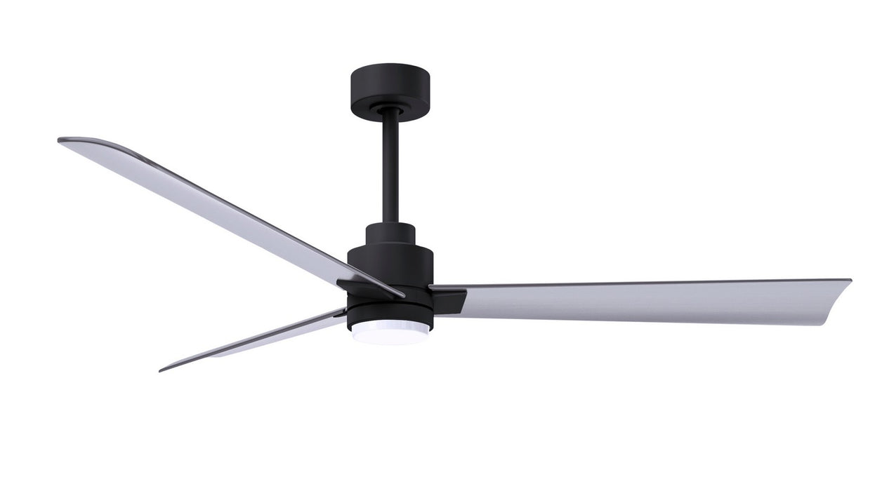 Matthews Fan Company - AKLK-BK-BN-56 - 56"Ceiling Fan - Alessandra - Matte Black