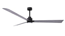 Matthews Fan Company - AKLK-BK-BW-72 - 72"Ceiling Fan - Alessandra - Matte Black