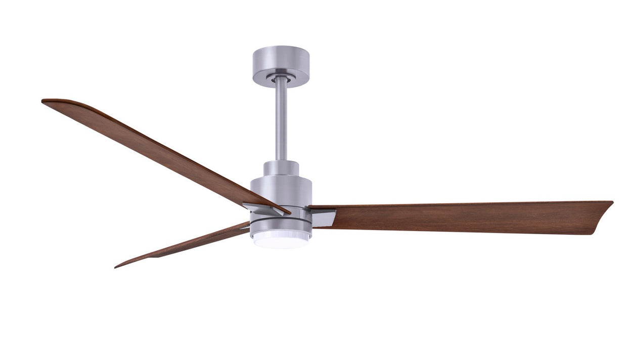 Matthews Fan Company - AKLK-BN-WN-56 - 56"Ceiling Fan - Alessandra - Brushed Nickel