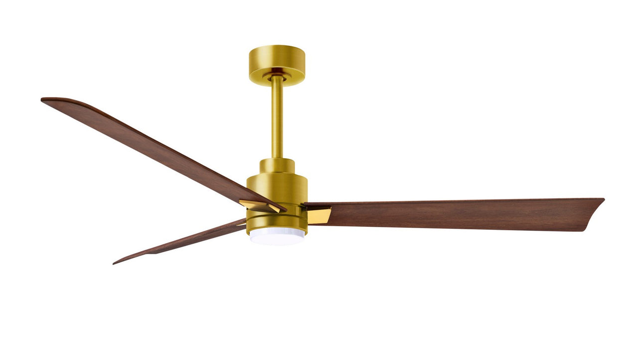 Matthews Fan Company - AKLK-BRBR-WN-56 - 56"Ceiling Fan - Alessandra - Brushed Brass