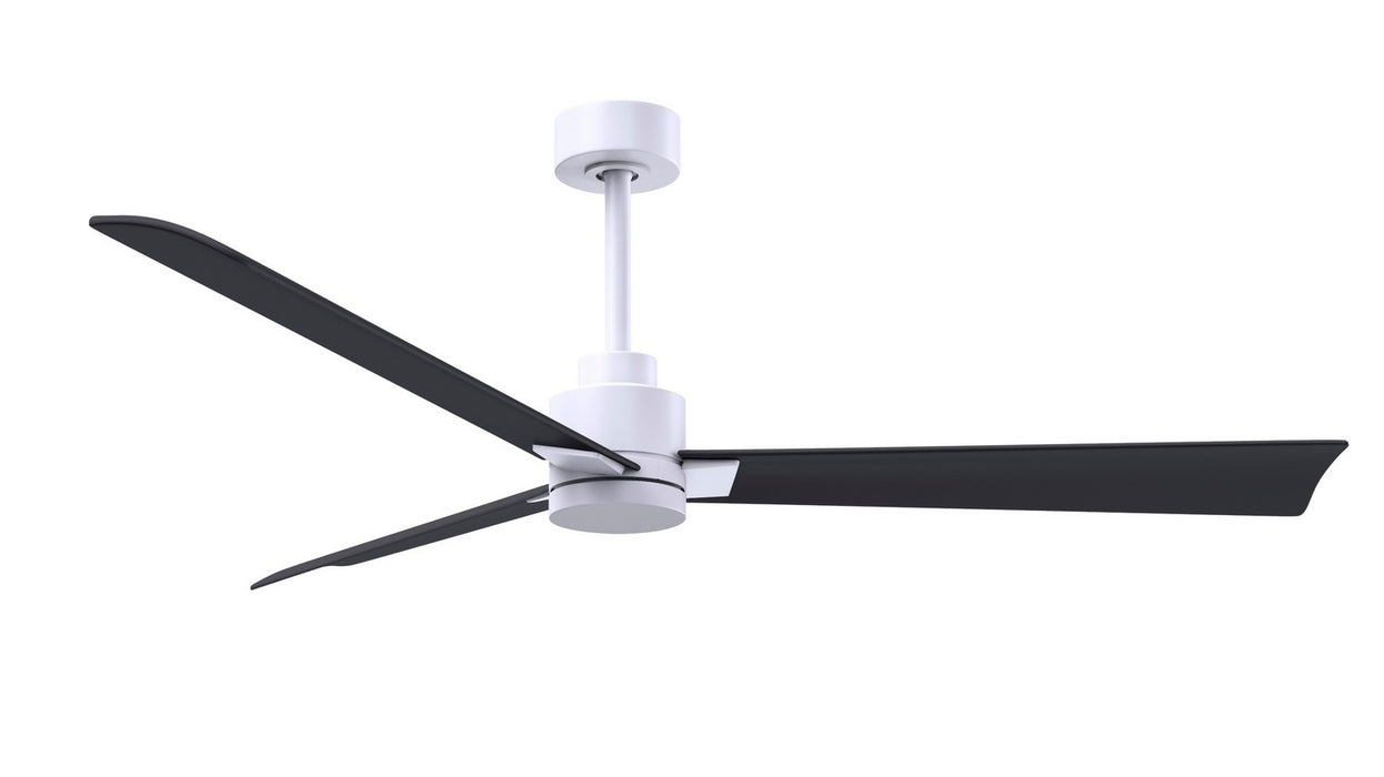 Matthews Fan Company - AK-MWH-BK-56 - 56"Ceiling Fan - Alessandra - Matte White