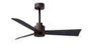 Matthews Fan Company - AK-TB-BK-42 - 42"Ceiling Fan - Alessandra - Textured Bronze