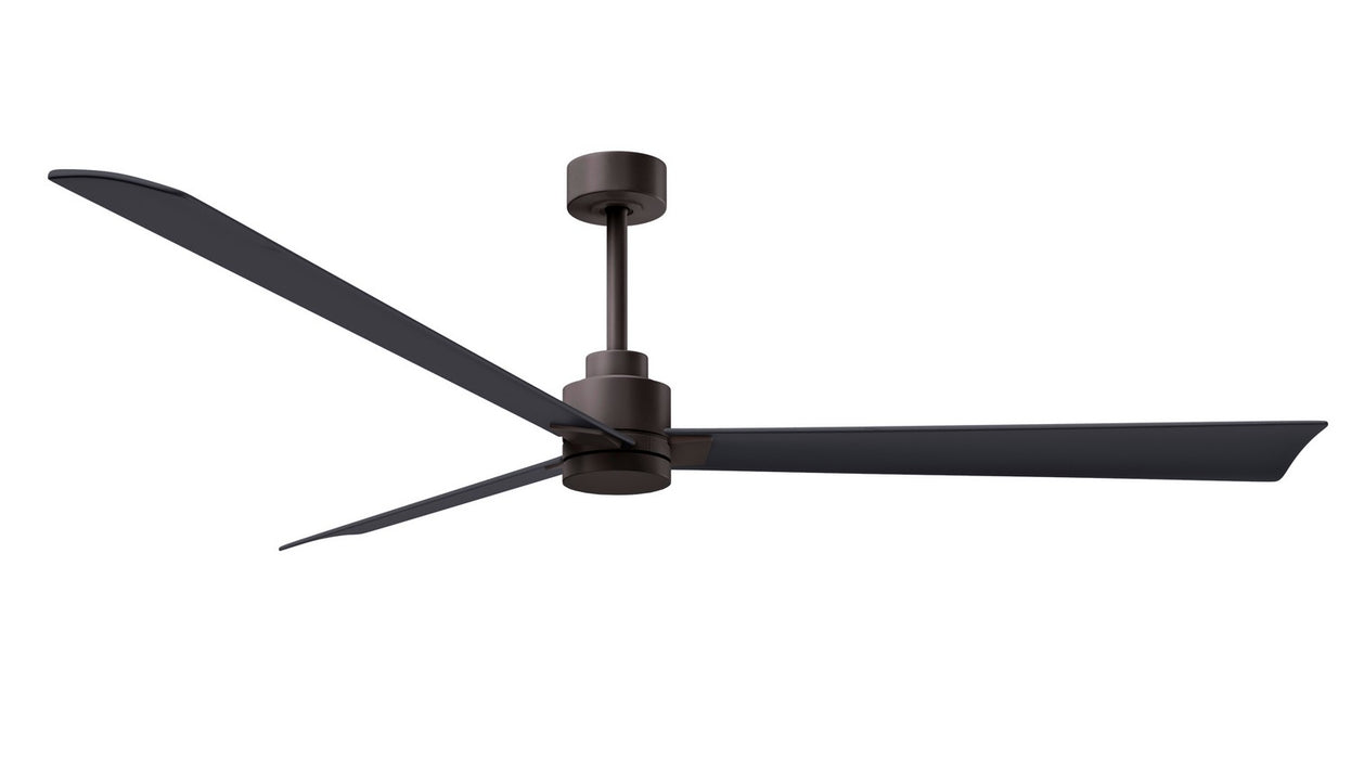 Matthews Fan Company - AK-TB-BK-72 - 72"Ceiling Fan - Alessandra - Textured Bronze