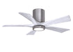 Matthews Fan Company - IR5HLK-BP-MWH-42 - 42"Ceiling Fan - Irene - Brushed Pewter