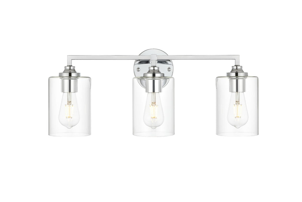 Elegant Lighting - LD7315W23CH - Three Light Bath Sconce - Mayson - Chrome And Clear