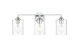 Elegant Lighting - LD7315W23CH - Three Light Bath Sconce - Mayson - Chrome And Clear